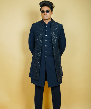 Floral String Patterned kurta set for Men
